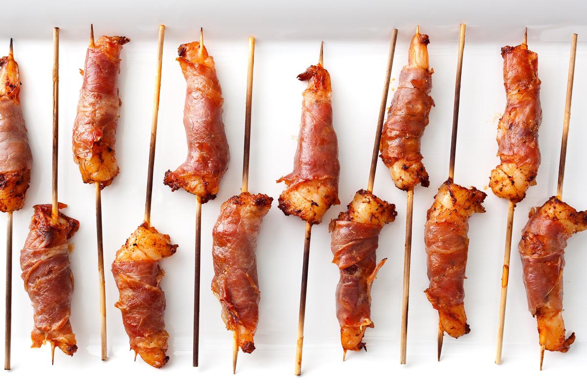 Smoked Paprika Prosciutto-Wrapped Shrimp